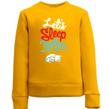 Детский свитшот с надписью Let`s sleep together